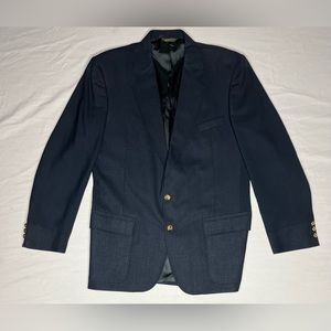 American Trend Blazer Mens 43 Dark Blue Sport Coat Jacket Made in USA